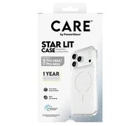 PanzerGlass CARE Star Lit Case avec MagSafe pour iPhone 2026 Pro Max et 17 Pro Max, coque transparente