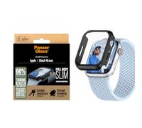 PanzerGlass Coque Rigide pour Apple Watch 2024 46mm Noir, Protecteur d'Écran en Verre Trempé, Design Mince avec Pare-Chocs pour Une Protection Complète