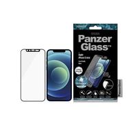 Panzerglass E2E Microfracture Antibacterial Glass with Swarovski Crystal Camera Shield pour Iphone 12 Mini - Avec cadre noir