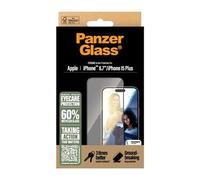 PanzerGlass Eyecare - Protection d'écran pour téléphone portable - coupe ultra-large - verre - couleur de cadre noir - pour Apple iPhone 15 Plus, 16