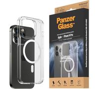 PanzerGlass™ HardCase Protective Case for iPhone 14 Pro - étui pour iPhone compatible MagSafe - dos en verre trempé absorbant les chocs avec cadre TPU absorbant les chocs - triple norme militaire