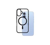 PanzerGlass HardCase Transparent iPhone 16 avec MagSafe et Cadre Noir : Housse de Protection, Résistance Chocs/Rayures, Standard MIL-STD-810H, 75.8x151.9x13.2mm
