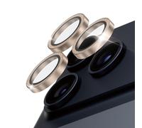 PanzerGlass PanzerGlass Protection Caméra Hoops Optic Rings iPhone 17 Pro / 17 Pro Max Or Pailleté Transparent