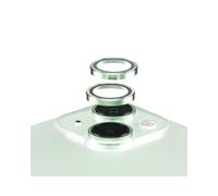PanzerGlass Hoops Green Protecteur Lentille Caméra iPhone 15/15 Plus - Verre Trempé - Résistant Rayures/Chocs - Application Sèche - 44.7x42.5x1.8mm