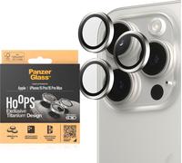 PanzerGlass Hoops iPhone 15 Pro, Pro Max blanc titane