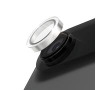 PanzerGlass Hoops Protector Caméra iPhone Air Argent Pailleté - Verre Trempé & Silicone - Résistant Rayures/Chocs - 44.46x42.26mm - Adhésif Complet