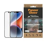 PanzerGlass CamSlider - Protection d'écran pour téléphone portable - facile à utiliser - verre - couleur de cadre noir - pour Apple iPhone 13, 13 Pro, 14 Noir G