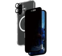 PanzerGlass ® Kit de protection de la vie privée 3 en 1 pour iPhone 16, Apple, Apple - iPhone 16, Application sèche, Résistance aux rayures, Résistance aux chocs, Transparent, 1 pièce(s)