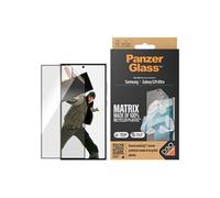 PanzerGlass Matrix - Protection d'écran pour téléphone portable - avec D3O, ajustement ultra-large avec AlignerKit - film - couleur de cadre noir -