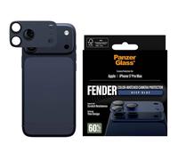 PanzerGlass PanzerGlass Fender Protection caméra pour iPhone 17 Pro / 17 Pro Max Deep Blue Bleu