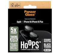 PanzerGlass PanzerGlass Hoops Ceramic Protection d'objectif pour iPhone 16 / 16 Plus Transparent Transparent