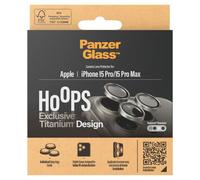 PanzerGlass PanzerGlass Hoops Optic Rings Protection caméra pour iPhone 15 Pro / 15 Pro Max Natural Titanium Argent