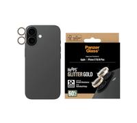 PanzerGlass Protection caméra Hoops Optic Rings iPhone 17 Or pailleté transparent