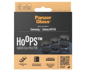 PanzerGlass PanzerGlass Hoops Optic Rings Protection caméra pour Samsung Galaxy A55 Noir Noir