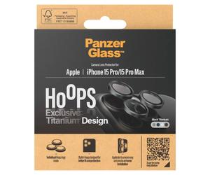 PanzerGlass PanzerGlass Protection Caméra Hoops Optic Rings iPhone 15 Pro / 15 Pro Max Black Titanium Noir