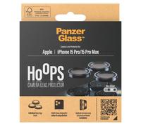 PanzerGlass PanzerGlass Protection Caméra Hoops Optic Rings iPhone 15 Pro / 15 Pro Max Blue Metal Bleu