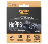 PanzerGlass PanzerGlass Protection Caméra Hoops Optic Rings iPhone 15 Pro / 15 Pro Max Blue Titanium Bleu