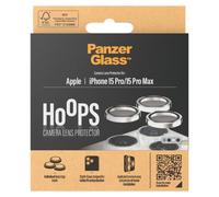 PanzerGlass PanzerGlass Protection Caméra Hoops Optic Rings iPhone 15 Pro / 15 Pro Max White Metal Blanc