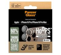 PanzerGlass Protecteur d'objectif HOOPS iPhone 16 Pro/16 Pro Max 2024 – verre clair anti-rayures