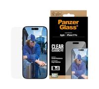 PanzerGlass Protection d'écran en verre trempé pour iPhone 17 Pro – Anti‑bactéries, EasyAligner