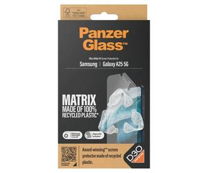 PanzerGlass PanzerGlass Protection d'écran Matrix Recycled Ultra-Wide Fit Anti-bactérienne avec applicateur Samsung Galaxy A25 (5G) Transparent