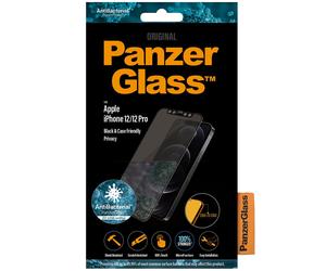 PanzerGlass PanzerGlass Protection d'écran Privacy en verre trempé Case Friendly Anti-Bacterial pour iPhone 12 (Pro) Transparent