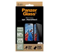 PanzerGlass ® Privacy Screen Protector iPhone 16 | 15 | Ultra-Wide Fit Protection d'écran transparent Apple 1 pièce(s)