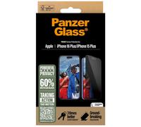 PanzerGlass - Protection d'écran pour téléphone portable - coupe ultra-large - verre - avec filtre de confidentialité - à double sens - couleur de