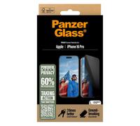 PanzerGlass - Protection d'écran pour téléphone portable - coupe ultra-large - verre - avec filtre de confidentialité - à double sens - couleur de