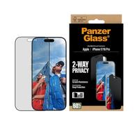 PanzerGlass PanzerGlass Protection d'écran Privacy Ultra-Wide Fit Anti-bactérienne avec applicateur iPhone 17 Transparent