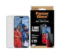 PanzerGlass Privacy - Protection d'écran pour téléphone portable - ajustement ultra-large avec EasyAligner - verre - avec filtre de confidentialité