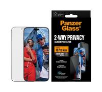 PanzerGlass PanzerGlass Protection d'écran Privacy Ultra-Wide Fit Anti-bactérienne avec applicateur pour iPhone 18 Pro Max Transparent