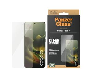 PanzerGlass PanzerGlass Protection d'écran Ultra-Wide Fit Anti-bactérienne avec applicateur Motorola Edge 70 Transparent