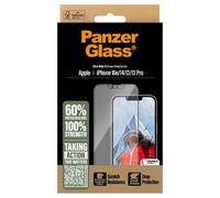 PanzerGlass Verre protection écran Ultra-Wide Fit iPhone 13/13 Pro/14/16e antibactérien anti-traces
