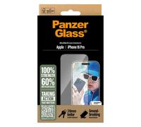 PanzerGlass PanzerGlass Protection d'écran Ultra-Wide Fit Anti-bactérienne iPhone 16 Pro Transparent