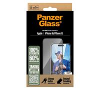PanzerGlass PanzerGlass Protection d'écran Ultra-Wide Fit Anti-bactérienne iPhone 16 Transparent