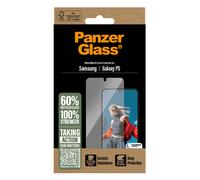 PanzerGlass – Protection d'écran – S25 Edge – coupe ultra-large anti-bactérienne – verre clair