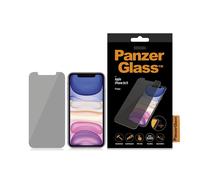PanzerGlass Standard Privacy Verre de protection décran avec anti-espion Apple iPhone 11, iPhone XR 1 pc(s) anti-traces de doigts, antibactérien P2662