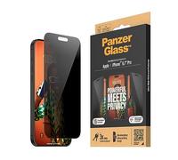 PanzerGlass - Protection d'écran pour téléphone portable - ajustement ultra-large avec EasyAligner - verre - avec filtre de confidentialité - à