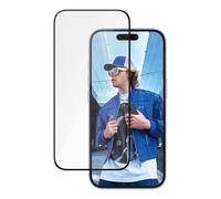 PanzerGlass Ceramic Protection - Protection d'écran pour téléphone portable - coupe ultra-large - verre - couleur de cadre noir - pour Apple iPhone