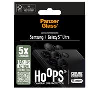 PANZERGLASS HOOPS - Protection d'objectif d'appareil photo en céramique pour Samsung Galaxy S25 Ultra, technologie spatiale, résistante aux rayures et aux chocs, profil fin, protection améliorée