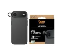 PanzerGlass Protection caméra Hoops Optic Rings iPhone 17 Air – Verre trempé & silicone – Noir