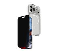 Pack de Protection 3-en-1 pour iPhone 17 Pro Max Modèle Flagship Privacy Panzer Glass Noir transparent