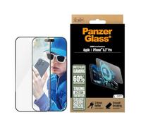 PanzerGlass - Protection d'écran pour téléphone portable - jeu, ajustement ultra-large - verre - couleur de cadre noir - pour Apple iPhone 16 Pro
