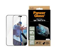 PanzerGlass Gaming - Protection d'écran pour téléphone portable - coupe ultra-large - verre - couleur de cadre noir - pour Apple iPhone 16 Pro Max