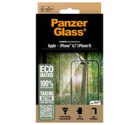 Panzerglass Protection D'écran Matrix Recycled Ultra-Wide Fit Anti-Bactérienne Avec Applicateur Iphone 16