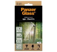 PanzerGlass Protection d'écran Matrix Recycled Ultra-Wide Fit Anti-bactérienne avec applicateur iPhone 16 Pro