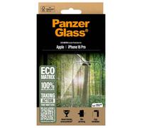 PanzerGlass PanzerGlass Protection d'écran Matrix Recycled Ultra-Wide Fit Anti-bactérienne avec applicateur iPhone 16 Pro Transparent