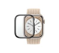 PanzerGlass - Protection d'écran pour montre intelligente - corps entier, avec D3O - verre - couleur de cadre noir - pour Apple Watch Hermès Series