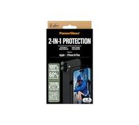 PanzerGlass - Protection d'écran pour téléphone portable - 2 en 1 - verre - couleur de cadre noir - pour Apple iPhone 15 Plus, 16 Plus